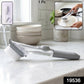 Two refillable soap dispensing dish scrub brushes in packaging