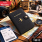 Passport holder wallet organized for travel