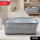 Fabric storage basket pack showcasing collapsible design