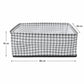 White fabric cloth organizer basket for home storage