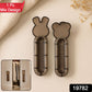 Close up of self stick push pull helper for furniture without drilling