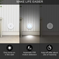 Wireless Motion Sensor LED Light illuminating a dark wardrobe interior, highlighting its practical use.