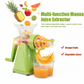 Manual juicer with detachable parts for easy cleaning