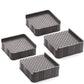 Complete set of refrigerator base stands designed for floor protection.