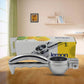 Food-grade aluminium lemon squeezer for efficient juice extraction.