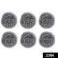 Heavy-duty stainless steel scrubber tackling tough grease on utensils.