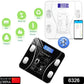 Sleek digital weighing machine for accurate body composition analysis.