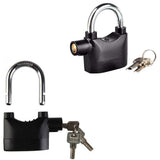 Anti theft pad lock with smart alarm and zinc alloy body