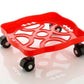 Image showing the approximate dimensions of the square plastic gas cylinder trolley.