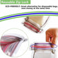 Self-standing jar-shaped pouch with a secure zipper for easy pantry organization.