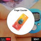 Front view of the digital finger counter with an adjustable finger strap.