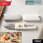 Compact folding fruit peeler and kitchen knife, ideal for travel and camping.
