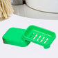 Top-down shot of the compact covered soap case, ideal for daily use.