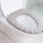 Close-up view highlighting the soft, plush texture of the Toilet Seat Cover material.