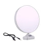 Close-up of the LED Mirror Photo Frame glowing softly, highlighting its illuminated display.