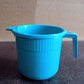 Durable plastic bath mug ideal for easy water pouring in bathroom