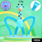 Colorful telescopic fidget toy stretching, demonstrating flexibility.