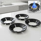 Four-piece gas stove flame protector ring set for standard burners