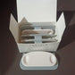 Pig plug shaped cable organizer clips holding multiple cables