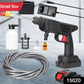 Ergonomic design of the rechargeable electric water gun for comfortable handling.