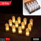 Arrangement of twelve Melted Design Flameless Candles showcasing their realistic melted wax effect.