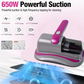 Powerful motor of the cordless handheld vacuum cleaner.