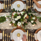 Shining golden dessert spoons from the complete 24-piece cutlery collection.