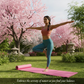 Person using the durable yoga mat for hot yoga or intense workout.