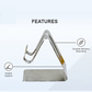 Detailed view of mobile stand holder's anti-slip pads and build quality