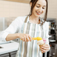 Double ice cream scooper set with vibrant handles for effortless serving.
