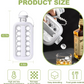 Side profile of the portable Foldable Ice Tray, highlighting its bottle shape.