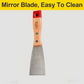 Side profile of the durable CR-V alloy steel blade of a putty knife.