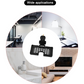 PHOBIA foldable black wall holder stand, ideal for smartphones and power banks.