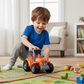 Multicolor toy tractor vehicle for kids’ pretend play and outdoor fun