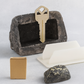 Exterior view highlighting the realistic detail of the fake rock key hider.