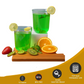 Transparent plastic mojito glass showcasing modern design