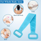 Packaging of the silicone body back scrubber in multiple colors.