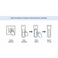 Push pull door safety helper handle for easier grip and access