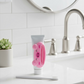 Clear diagram detailing the easy usage of the animal toothpaste squeezer.