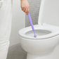 Side view of the silicone toilet seat lifter band in practical use.