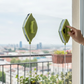Step-by-step instructions for using the magnetic double-sided window squeegee.