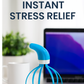 Portable scalp massager showing its compact design.