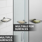 Angled view of the VelvetBubbles wall mount soap rack, highlighting its sleek design.