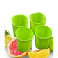 Visual summary of features and benefits for unbreakable plastic glasses.