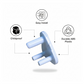 Child-resistant design of the Velvet Wheels socket protector.