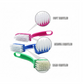 Velvet Wipe kitchen cleaning brushes neatly hanging for storage.