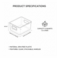 Organivo clear plastic bin used in a kitchen setting to organize fresh produce.