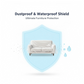 Detail shot of the elasticized edge providing a snug fit on the disposable furniture cover.