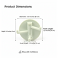 Rear view of the strong adhesive backing on the punch-free utility hook for easy installation.