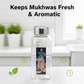 Plastic mukhwas bottle filled with colorful mouth freshener